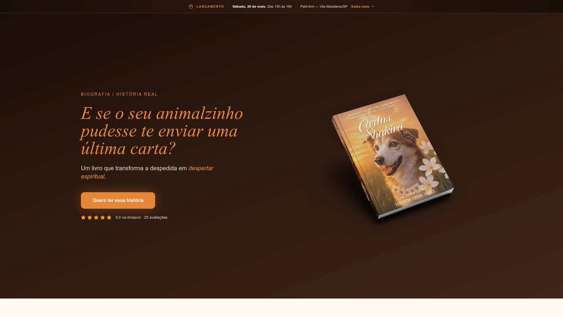 Site Cartas da Shakira
