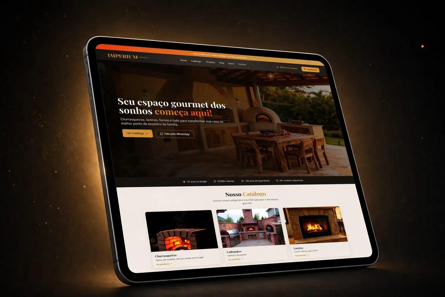 Site Imperium Churrasqueiras